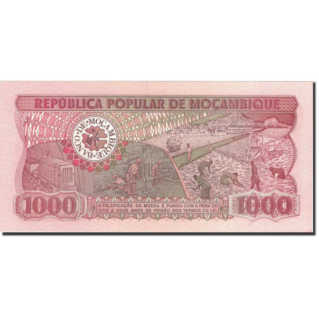 Banknot, 
  
  Mozambik, 
  
  1000 Metyjczyków