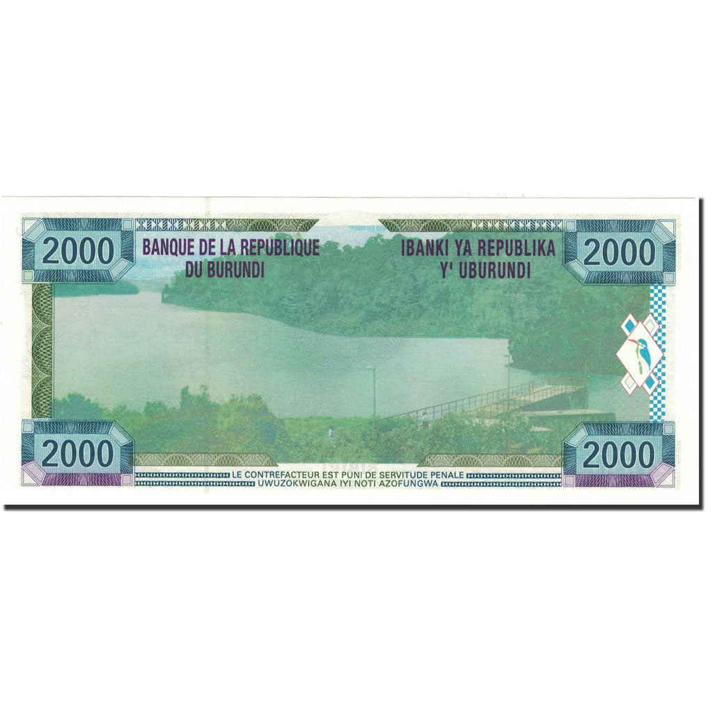 Banknot, 
  
  Burundi, 
  
  2000 franków