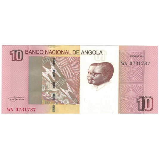 Banknot, 
  
  Angola, 
  
  10 Kwanz