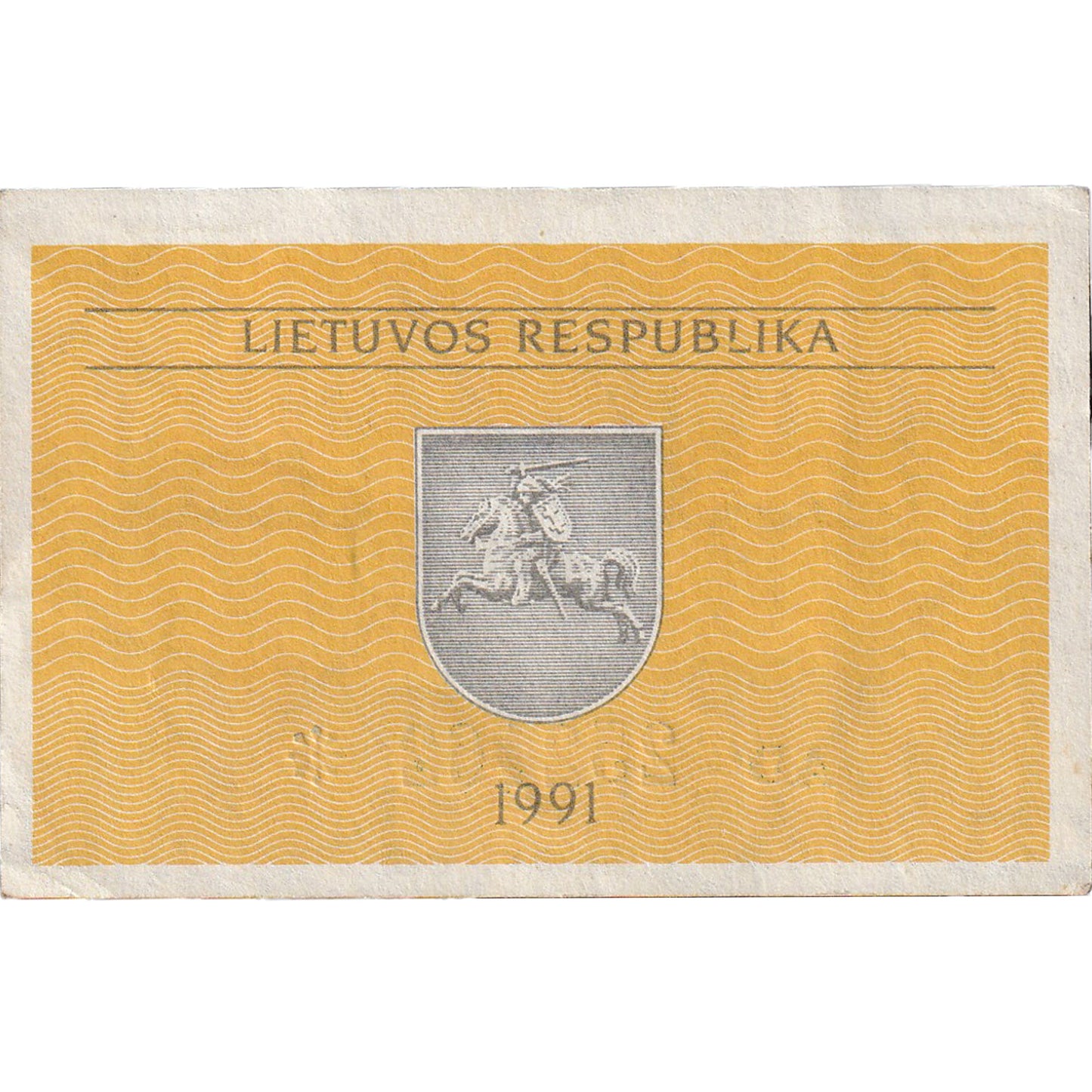 Litwa, 
  
  0,10 Talonów, 
  
  1991