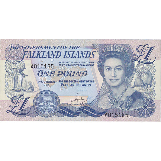 Banknot, 
  
  Falklandy, 
  
  1 funt