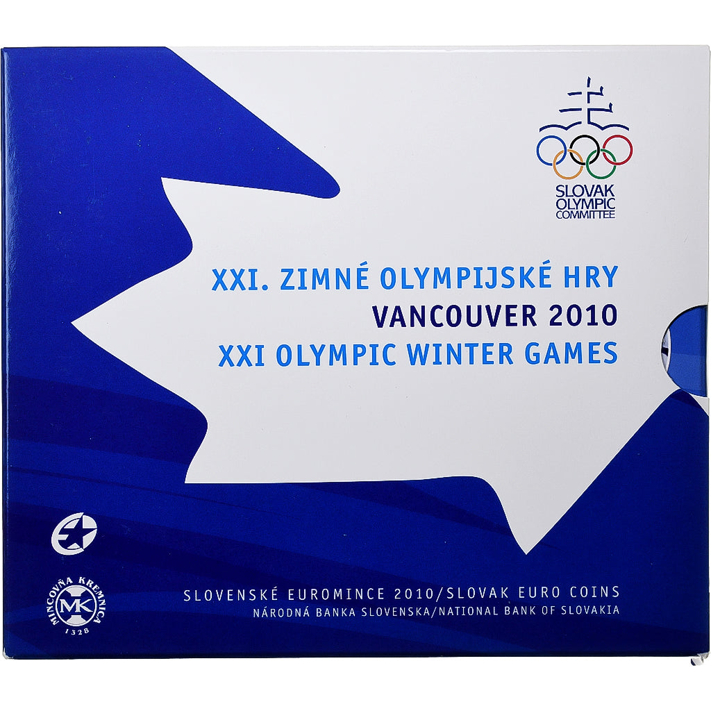 Słowak, 
  
  Setze 1 ct. - 2 Euro + Jeton, 
  
  Olympische Winterspiele w Vancouver