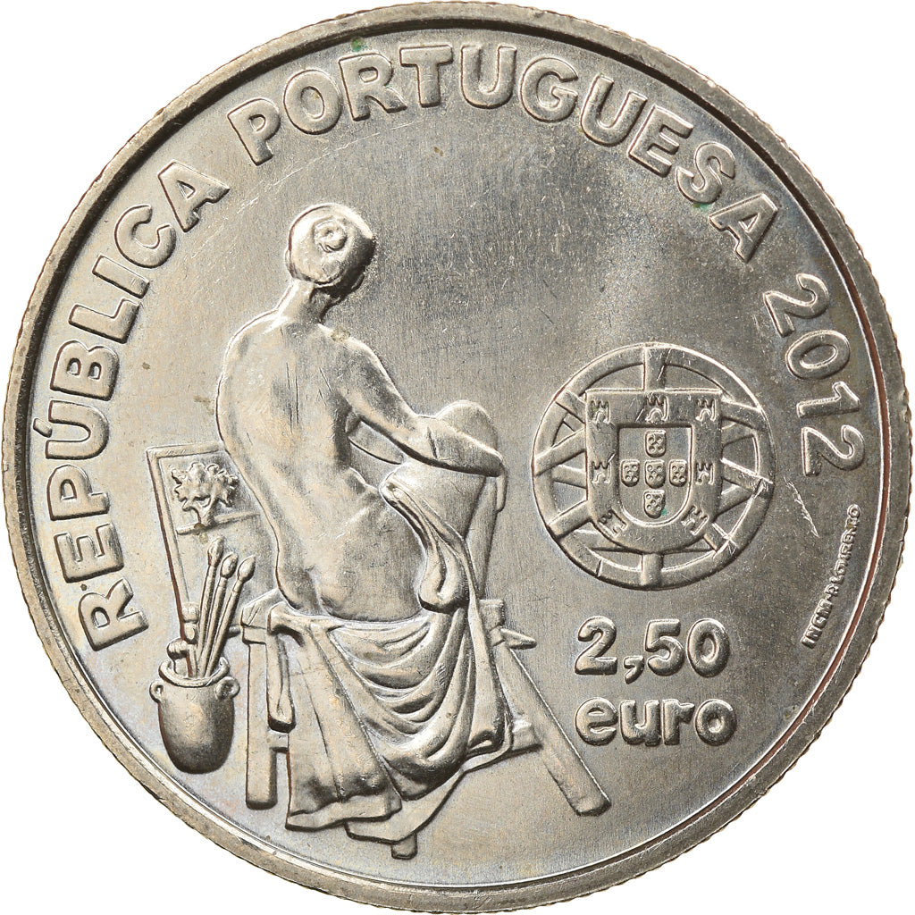 Portugalia, 
  
  2 1/2 Euro, 
  
  Jose Malhoa